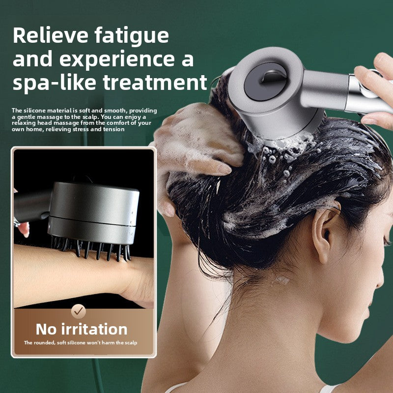 Handheld Shower Head with Filter, Pressure Boosting Massage Spray for Home Bath