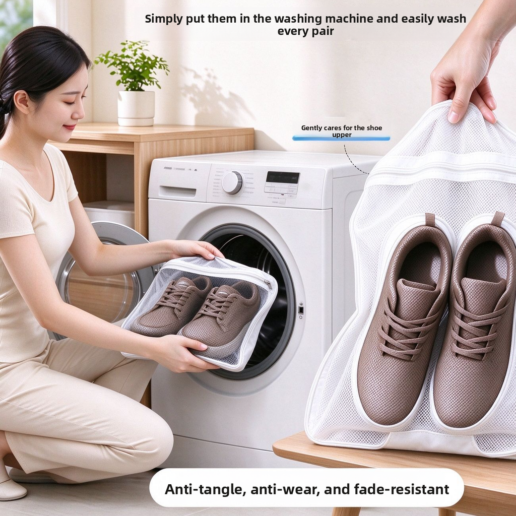 Wall-Mounted Shoe Cleaning Drying Bag