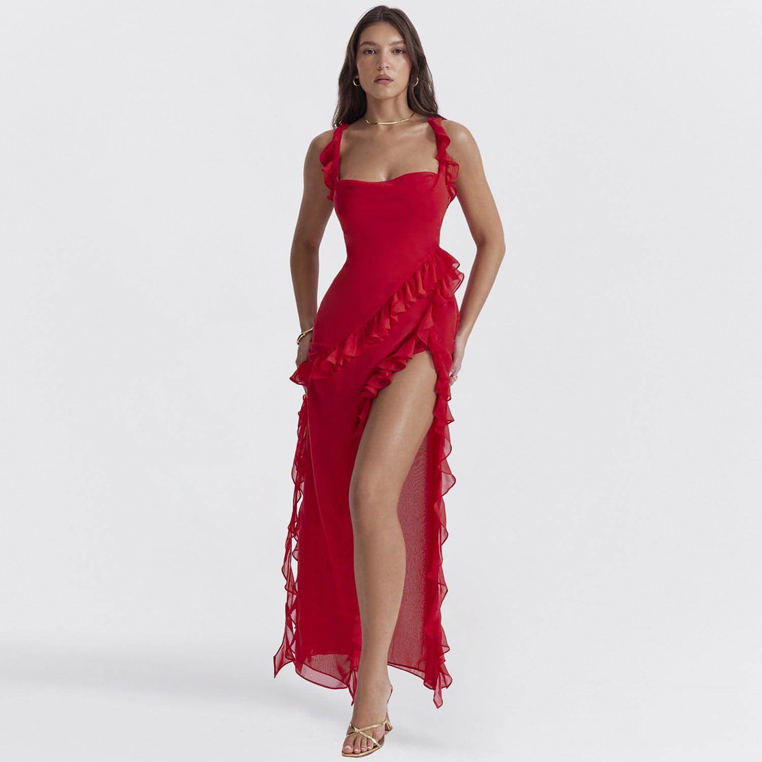 Vestido feminino de verão elegante