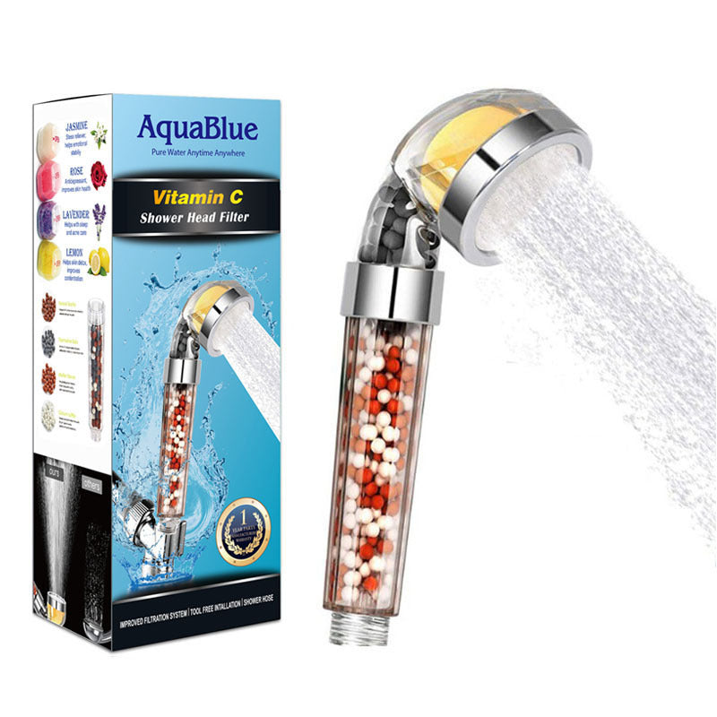 Lemon Aromatherapy Filter Shower Spa Massage Shower Head
