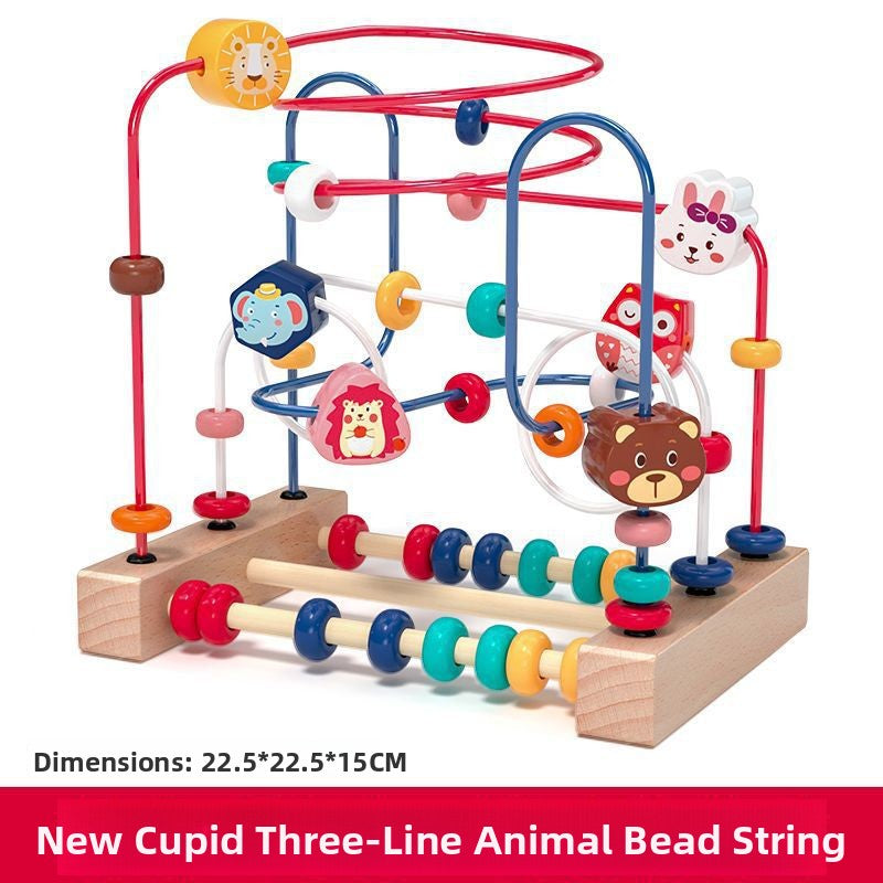 Wooden Educational Toys for Infants and Young Children, Including Bead Maze