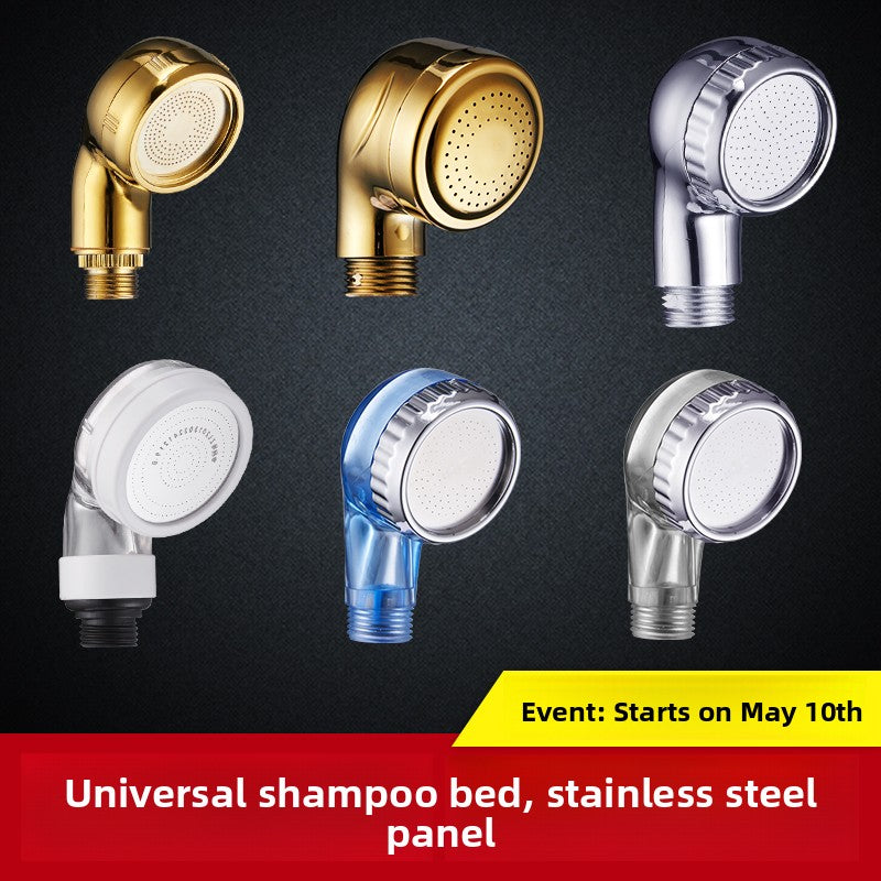 Portable ABS Pressurized Shower Head for Shampoo Bed