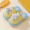 Cute Animal Plush Cotton Slippers Non-Slip Warm Indoor Home Slippers for Kids Unisex