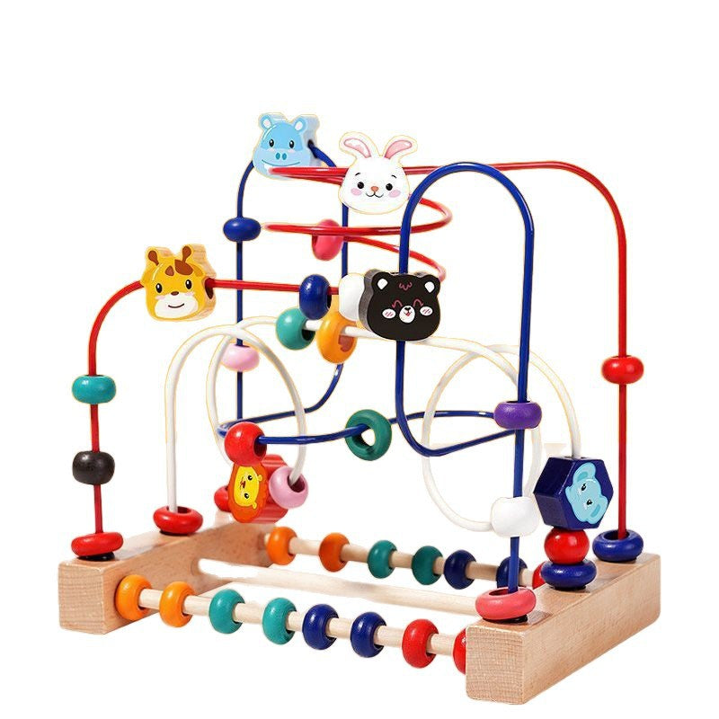 Wooden Educational Toys for Infants and Young Children, Including Bead Maze