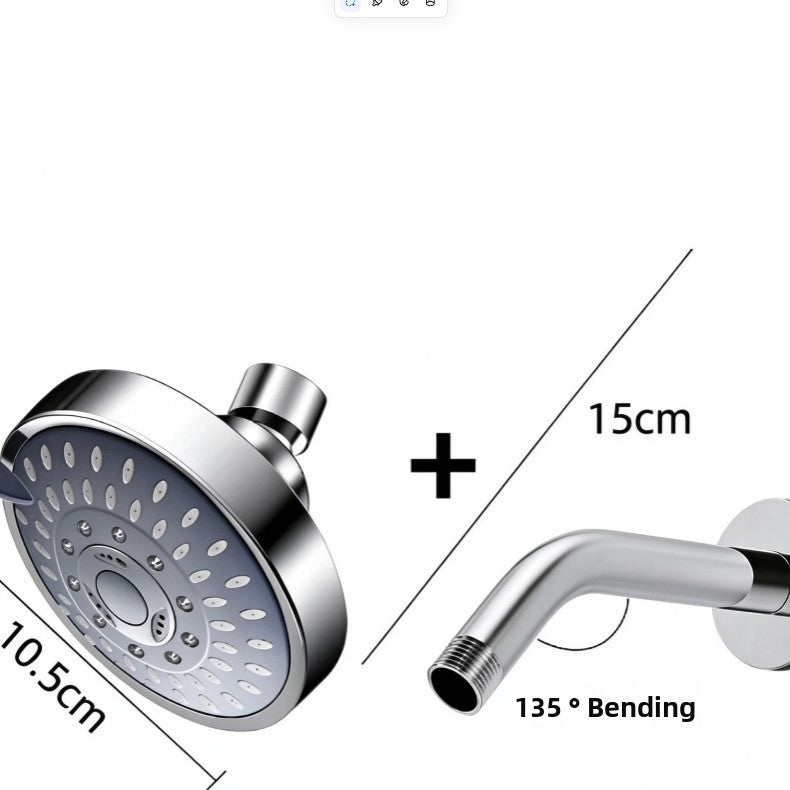 4/5/6 Inch High Pressure Water Saving ABS Shower Head